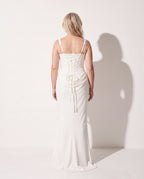 Ursula | Plus Size Special Occasion Dresses Corset Fishtail Maxi — achterkant