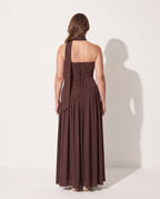 Georgiana | Plus Size Special Occasion Dresses Corset Maxi — achterkant