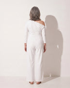Arabella | One Shoulder Wide Leg Jumpsuit Evening Occasion — achterkant