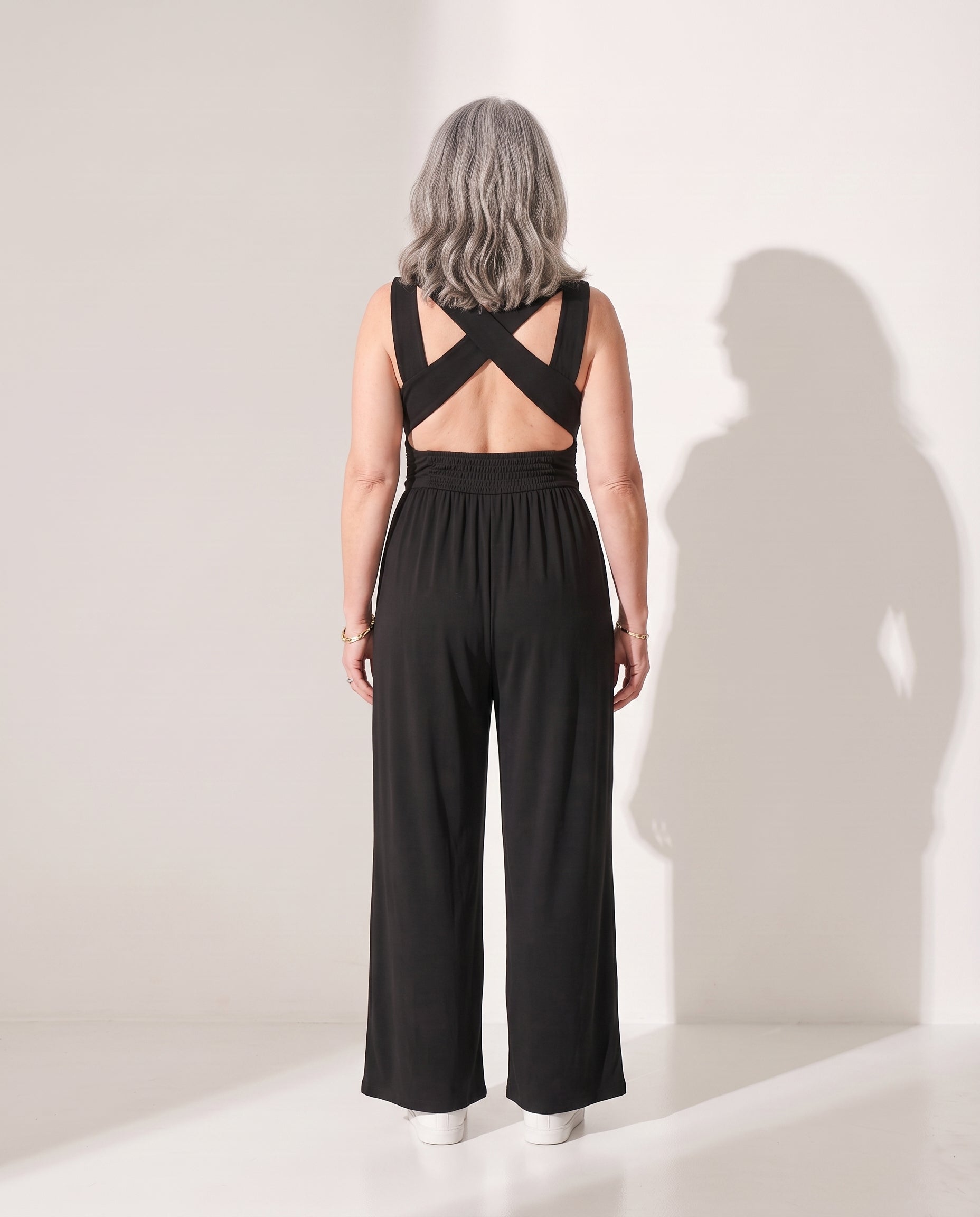 Mathilde | Strapless Wide Leg Jumpsuit Evening Occasion Wear — achterkant