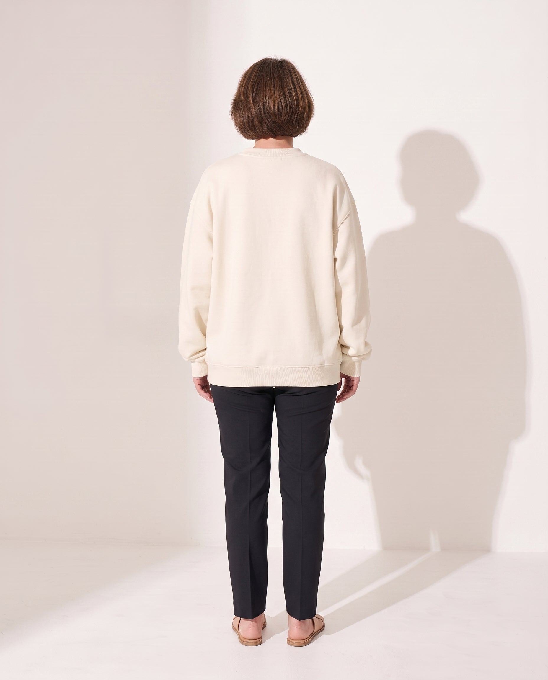 Vivienne | Women Varsity Jacket Oversized Fleece Hoodie — achterkant