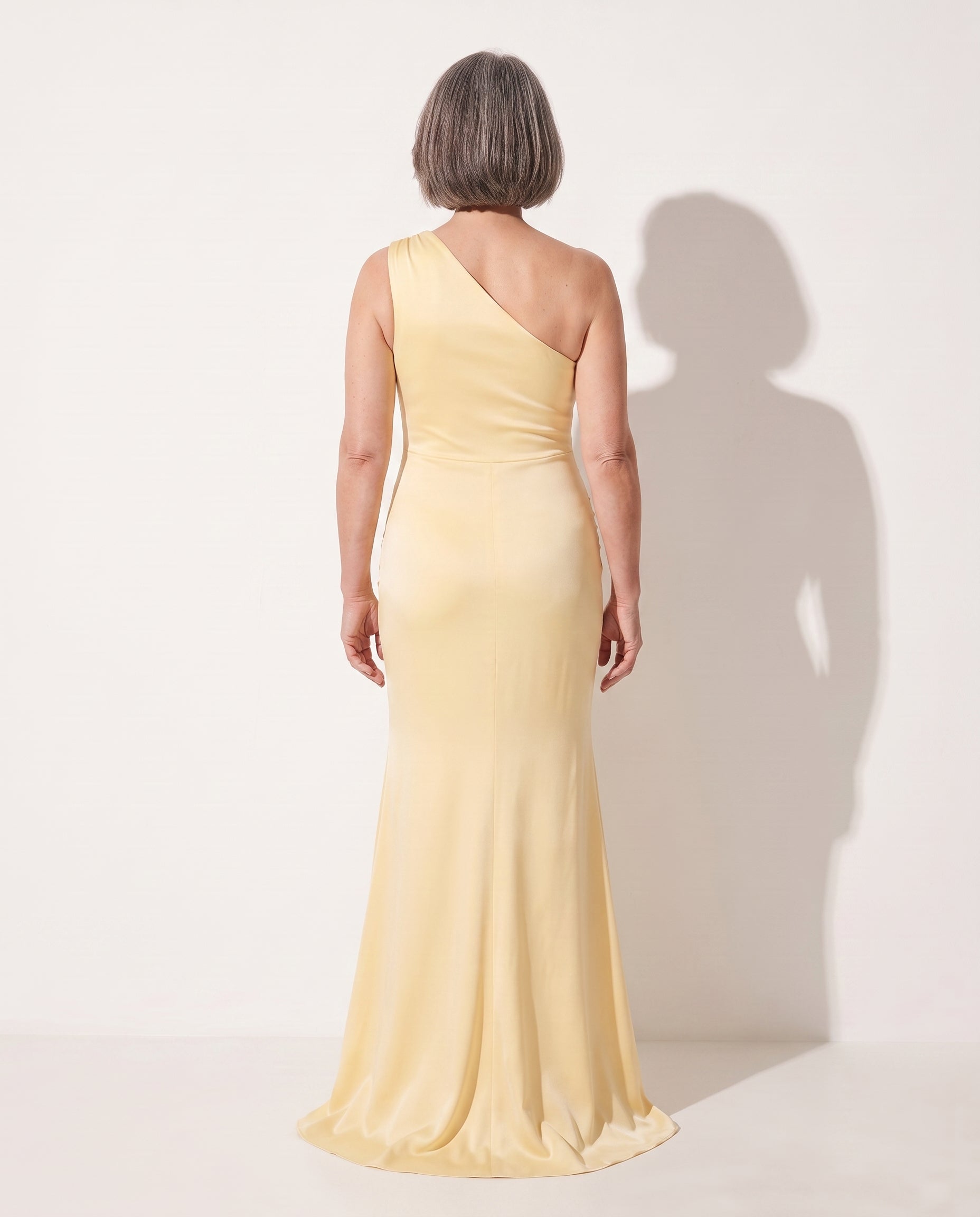 Coralie | One-Shoulder Evening Maxi Dresses For Special Occasions — achterkant