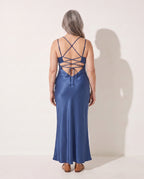 Liliana | Ball Gown Wedding Guest Dress Maxi Floor Length — achterkant