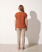 Verena | Waffle Knit Sweater For Everyday Elegance — achterkant