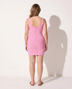 Honorine | Long Sleeve Bodycon Cocktail Mini Dress — achterkant