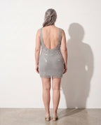 Daphne | Women's Cocktail Dresses Mini Rhinestone Sparkle — achterkant