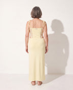 Sabine | Red Lace Cut Out Maxi Dress Evening Occasion — achterkant