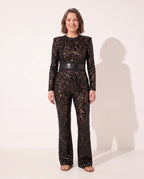 Fleur | Fancy Jumpsuit For Wedding Guests And Celebrations — Black
