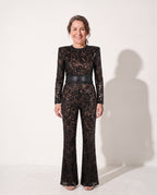 Constance | Fancy Jumpsuit For Wedding Guest Occasions — Black