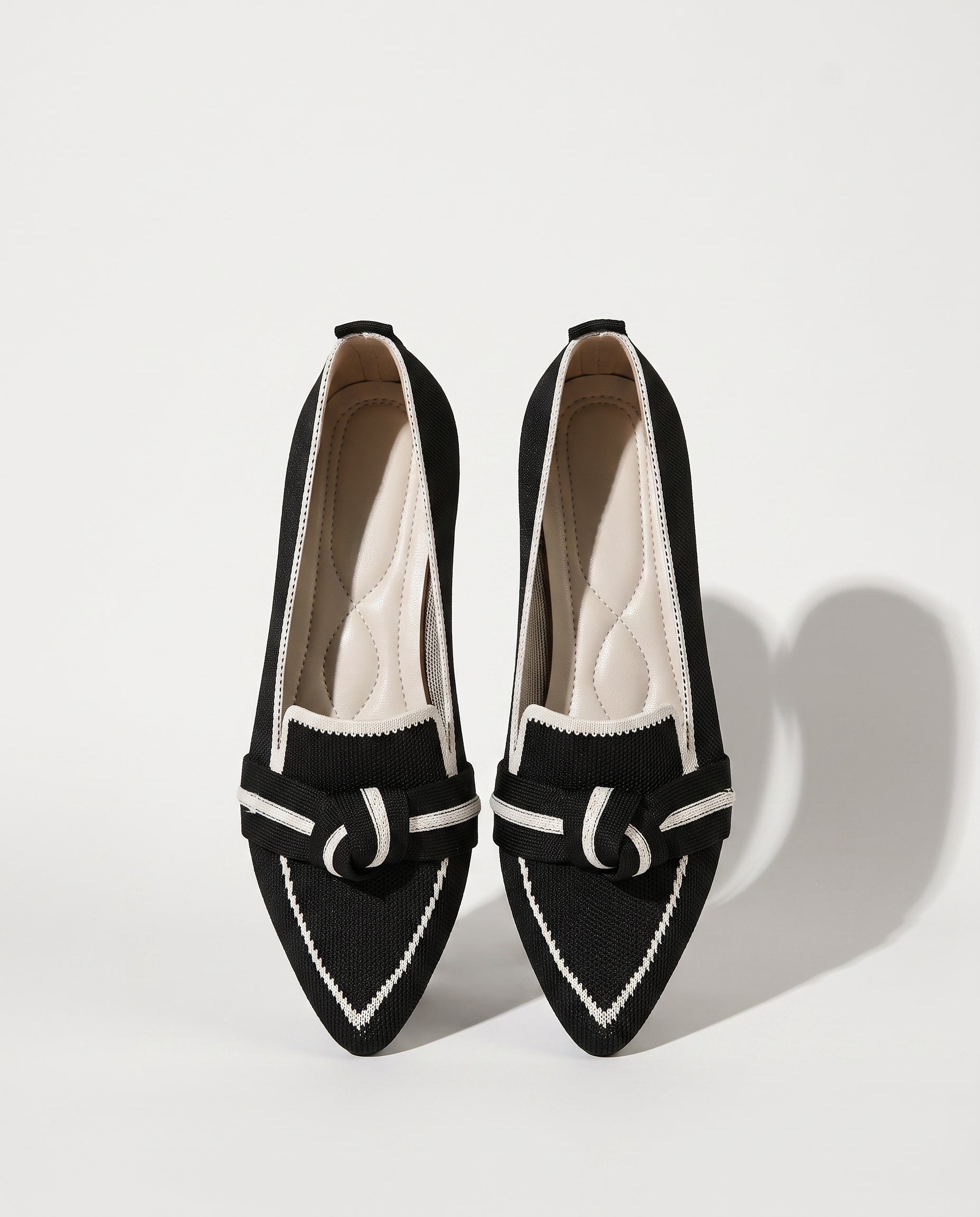 Manon | Pointed Toe Heeled Loafers For Work & Weekends — Black