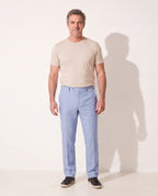 Nikolai | Tailored Mens Casual Slim Fit Pants — Blue