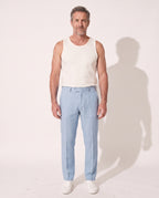 Peregrine | Men Tailored Slim Casual Pants For Spring Summer — Blue