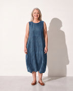 Evangeline | Elegant Embroidered Floral Dresses For Women — Blue