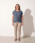 Verena | Waffle Knit Sweater For Everyday Elegance — Blue