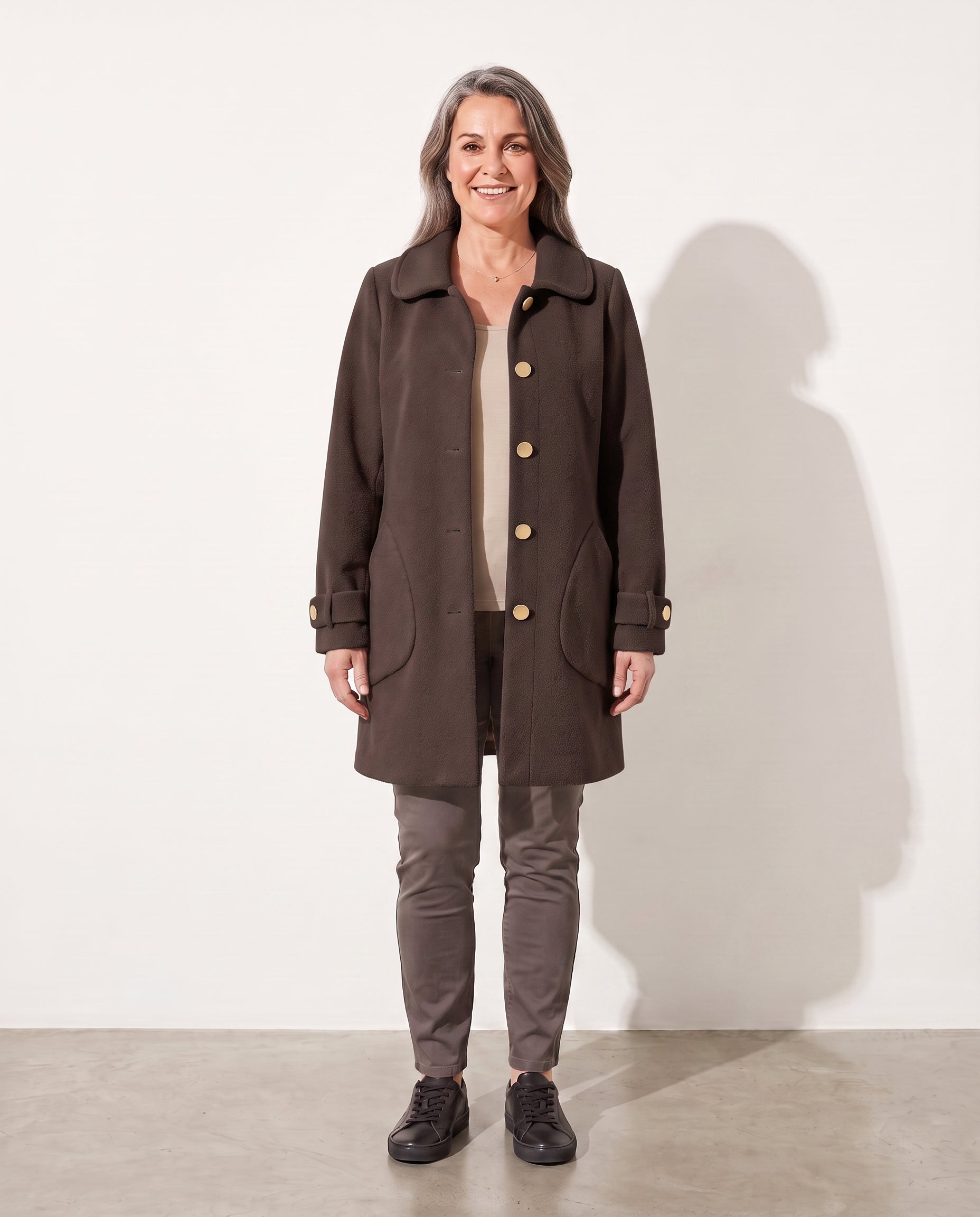 Daphne | Women Oversized Overalls Smart Casual Workwear — Brown