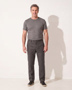Nikolai | Tailored Mens Casual Slim Fit Pants — Dark Grey