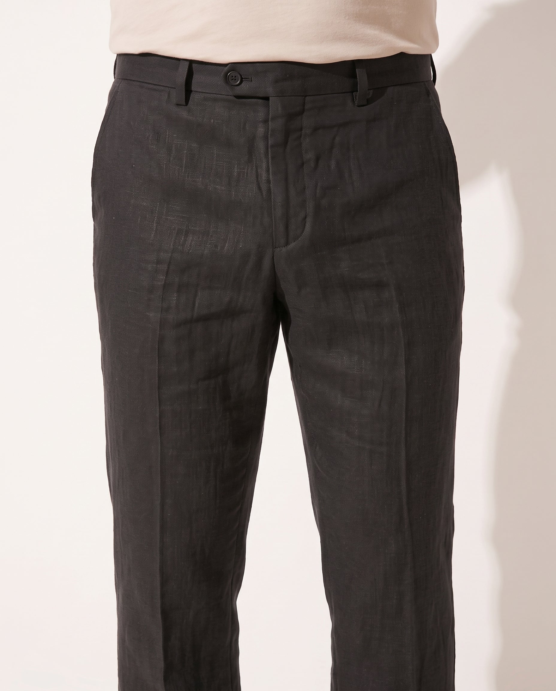 Nikolai | Tailored Mens Casual Slim Fit Pants — detail