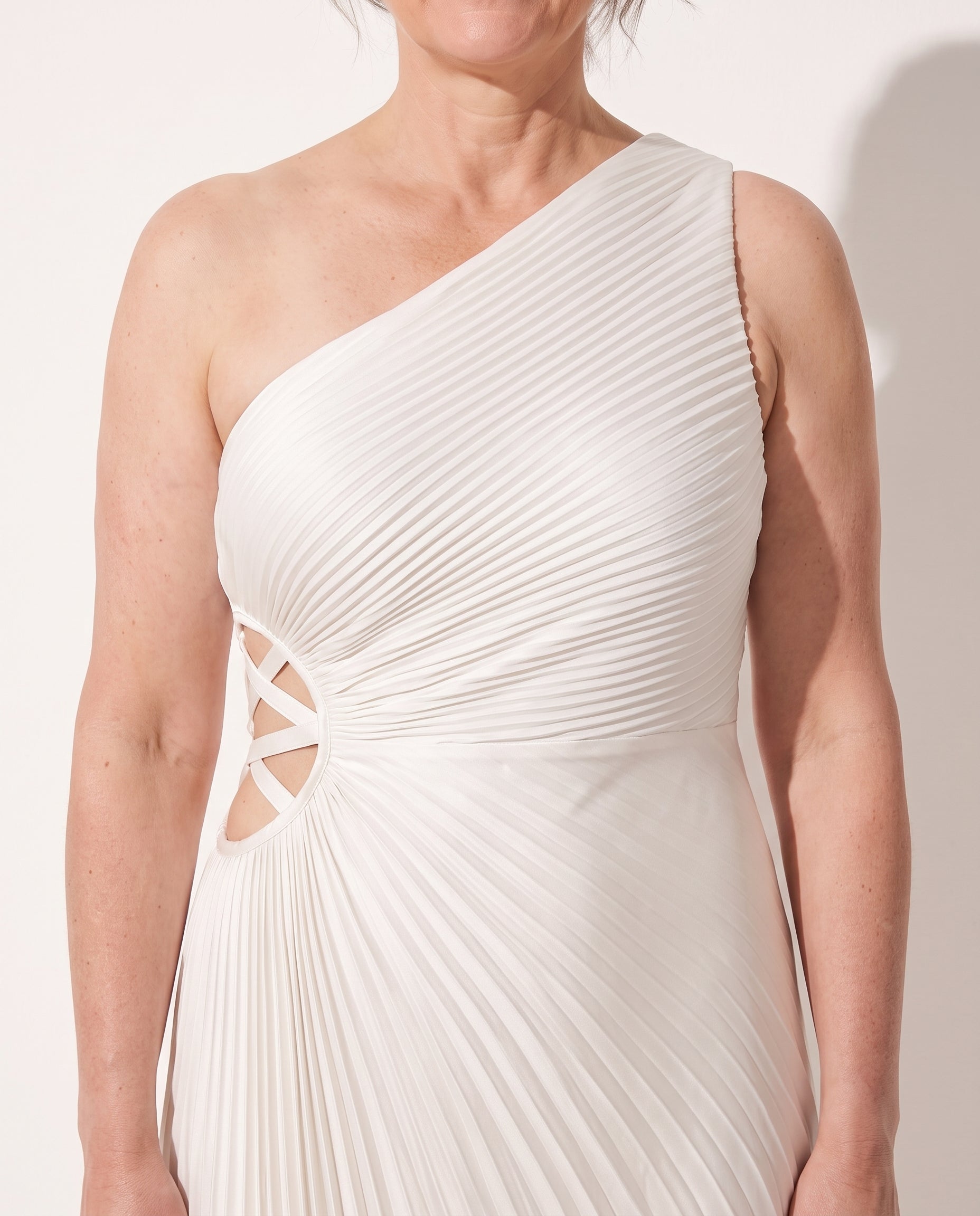 Aurelia | Long Sleeve Wedding Guest Dresses Maxi Formal Gown — detail