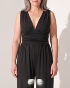 Mathilde | Strapless Wide Leg Jumpsuit Evening Occasion Wear — detail