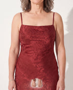 Lucienne | Floral Jacquard Cowl Neck Evening Maxi Dresses — detail