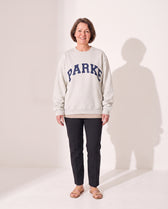 Grey with Navy Letters