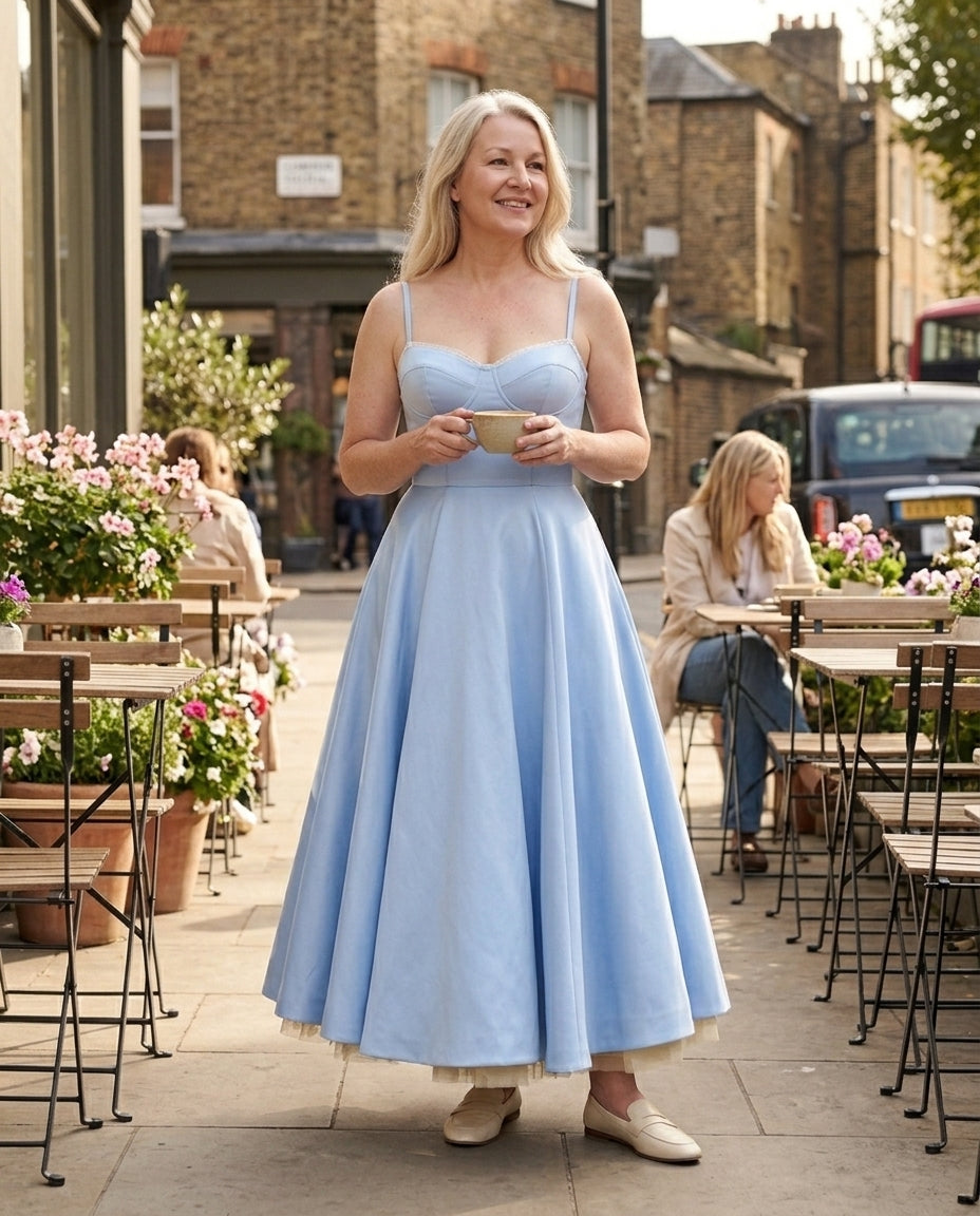 Ursula | Forever Unique Dresses Corset Tulle Midi Occasion — lifestyle