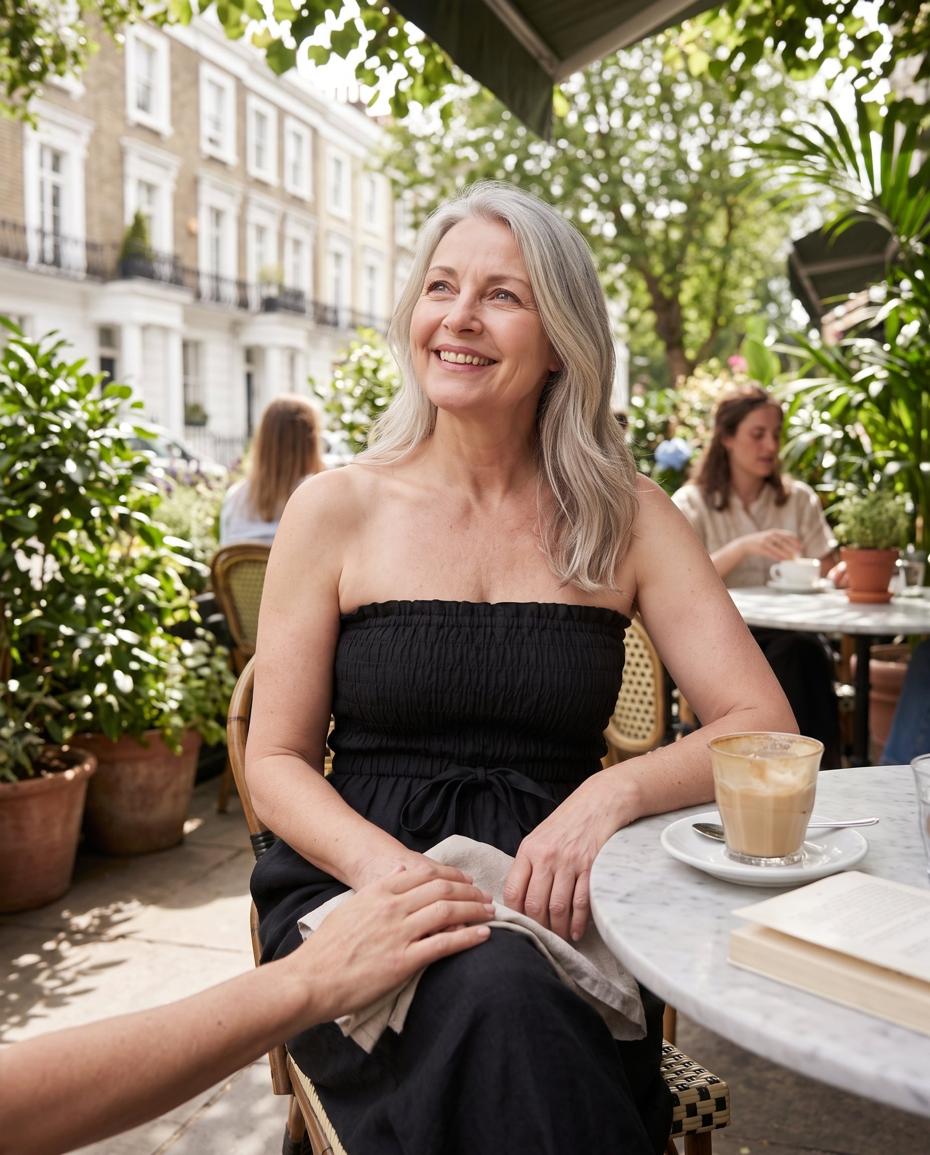 Dominique | Strapless Wide Leg Linen Jumpsuit Women Holiday — lifestyle