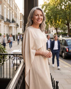 Xanthe | Draped Cape Evening Maxi Dresses For Special Occasions — lifestyle