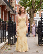 Mathilde | Plus Size Floral Embroidered Wedding Guest Maxi Dress — lifestyle