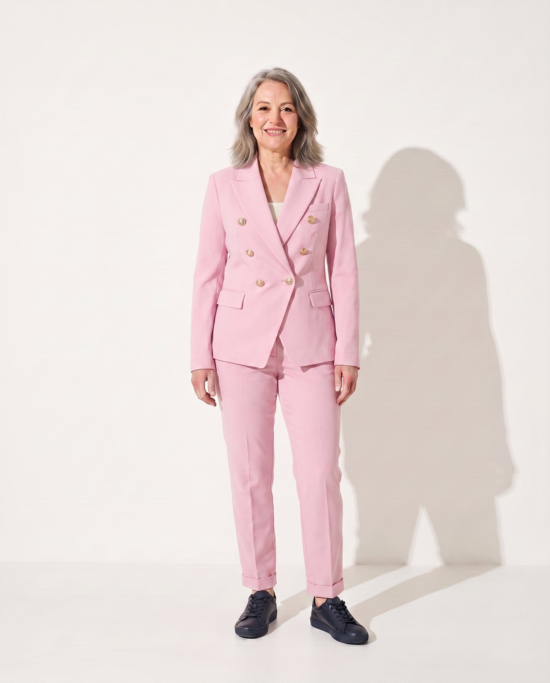 Persephone | Tailored Double-Breasted Jacket for Women — Pink