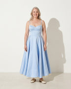 Ursula | Forever Unique Dresses Corset Tulle Midi Occasion — voorkant