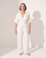Penelope | Wide Leg Casual Jumpsuit With Cinched Waist