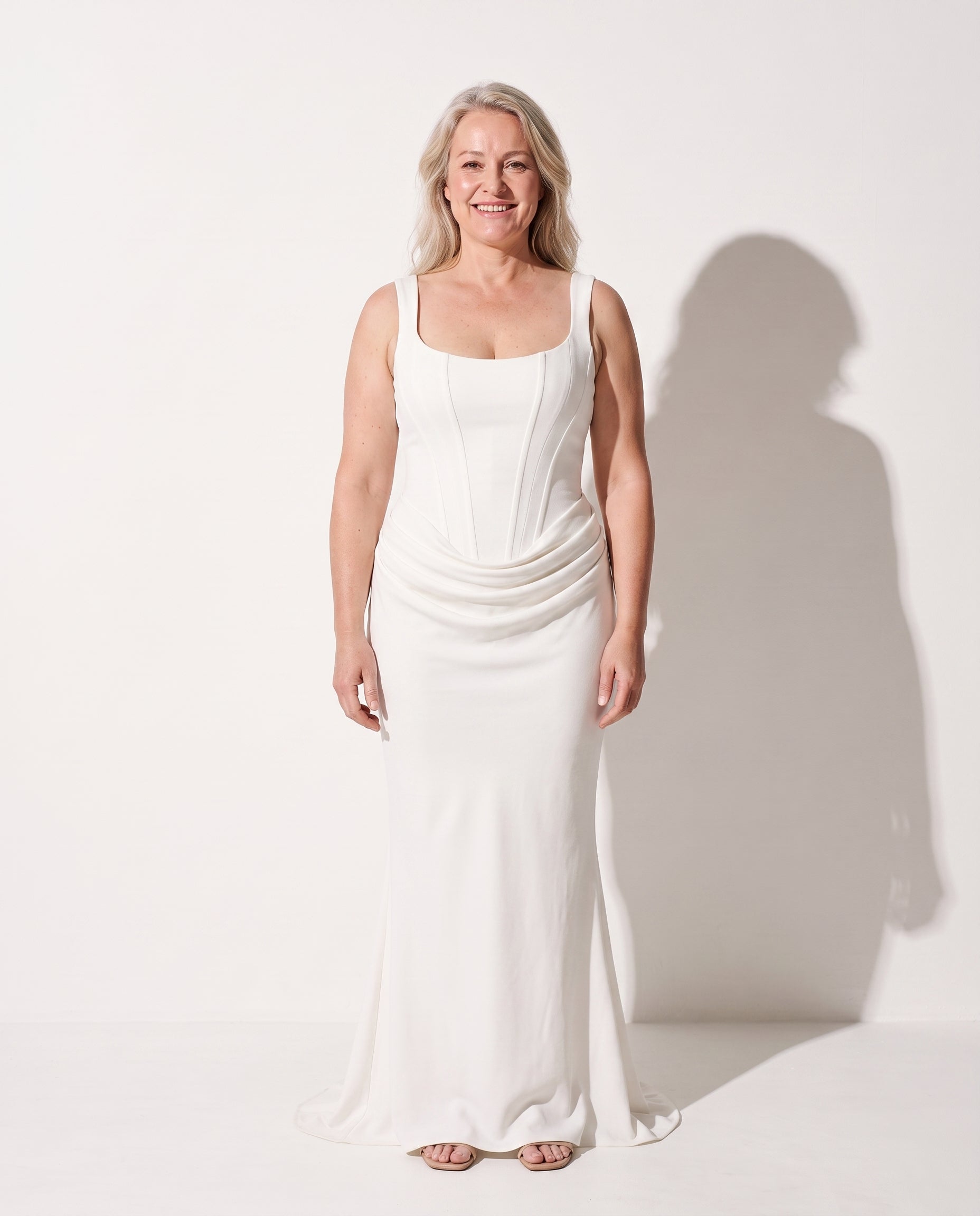 Ursula | Plus Size Special Occasion Dresses Corset Fishtail Maxi — voorkant