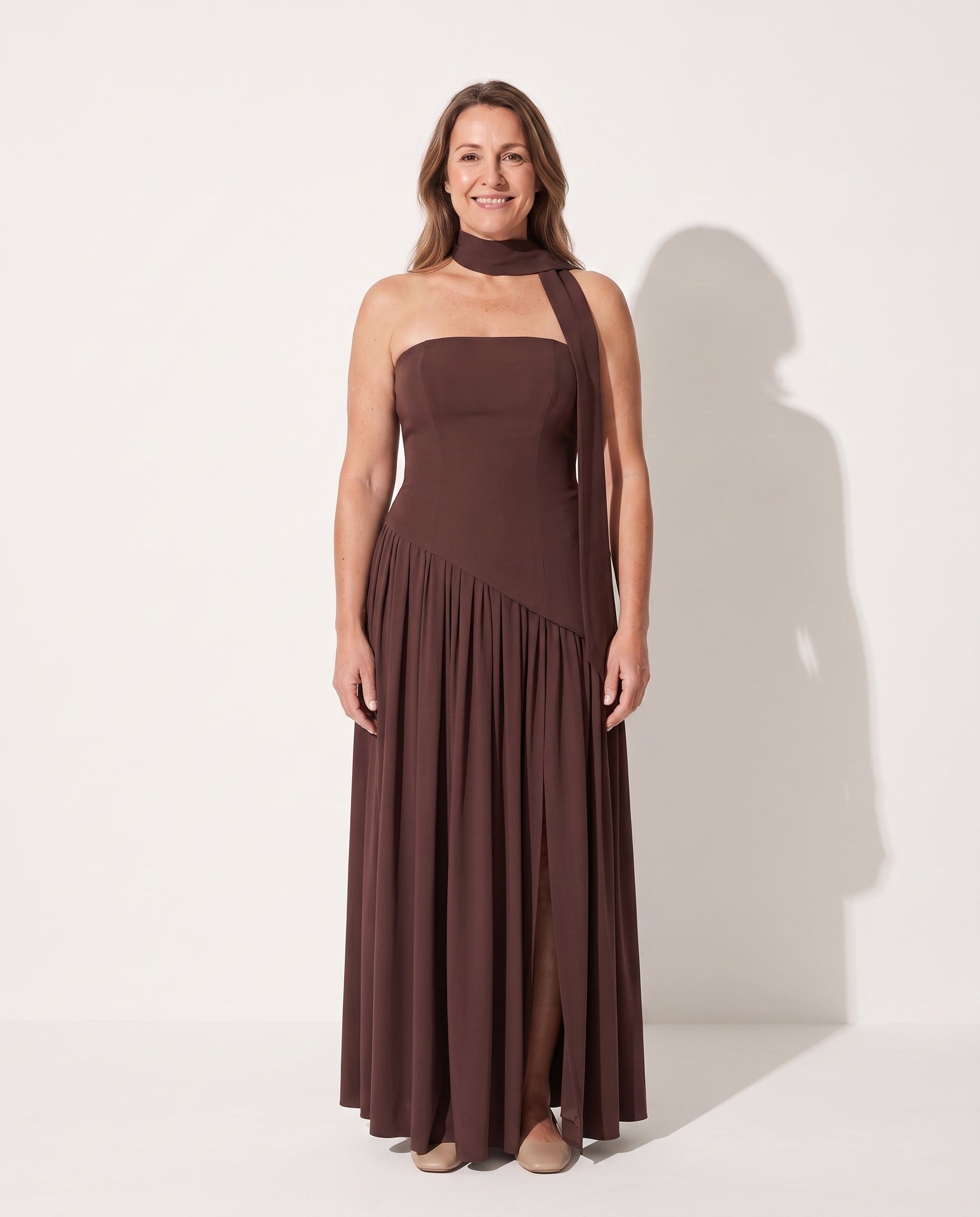 Georgiana | Plus Size Special Occasion Dresses Corset Maxi — voorkant