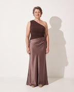 Francesca | Elegant Mother Of The Bride Dresses One Shoulder Maxi — voorkant