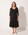 Maelys | Long Sleeve Lace A-Line Wedding Guest Midi Dresses