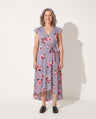Maelys | Floral Print Midi Dress with Tie Waist for Weddings