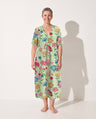 Theodora | Floral Long Sleeve Midi Dress for Garden Parties