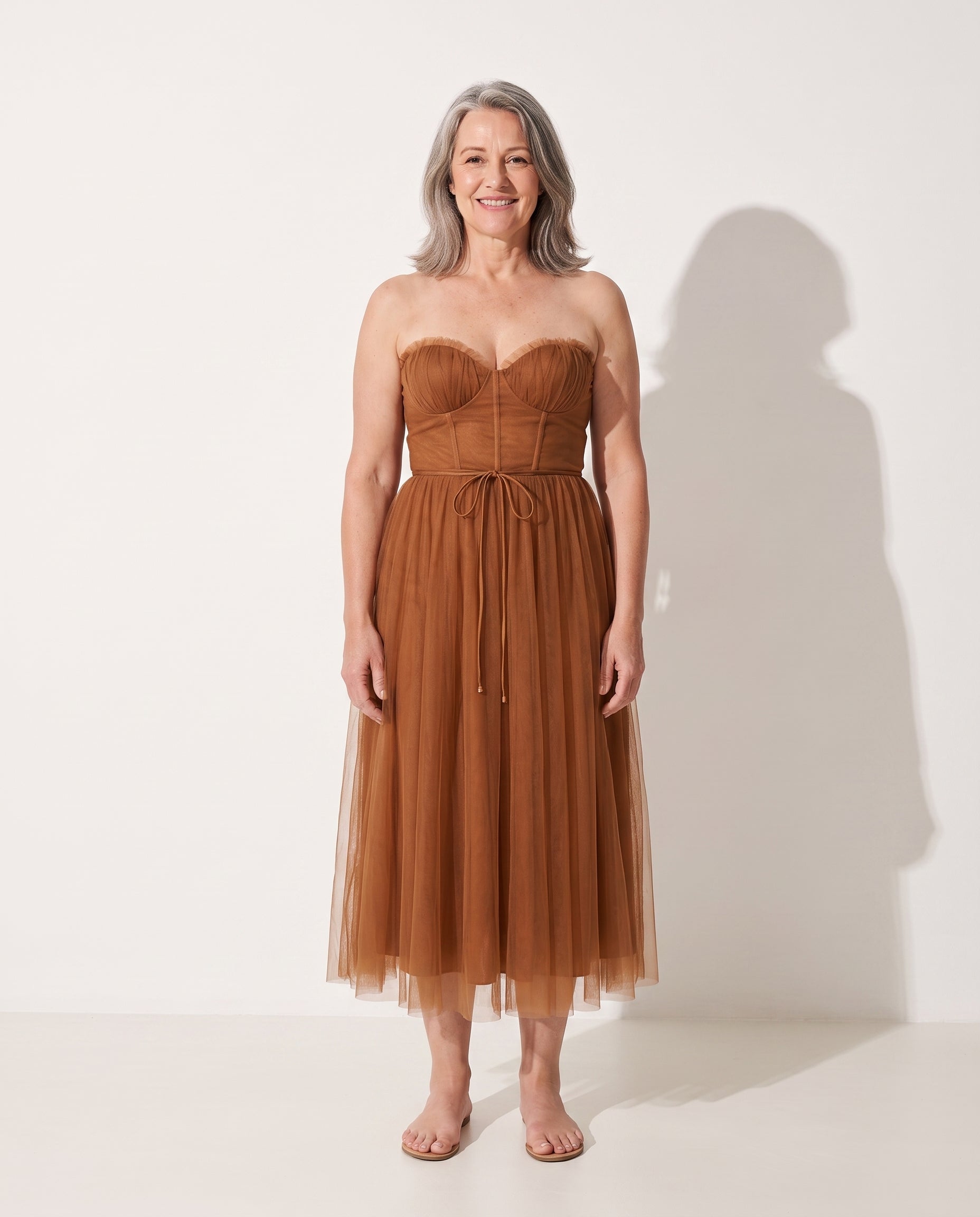 Pascale | Elegant Midi Dresses For Women Wedding Guest Occasion — voorkant