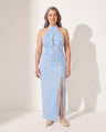 Henriette | Formal Dresses For Women Halter Floral Maxi