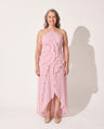 Berenice | Halter Evening Maxi Dresses With Ruffle Detail