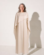 Xanthe | Draped Cape Evening Maxi Dresses For Special Occasions — voorkant