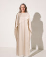 Xanthe | Draped Cape Evening Maxi Dresses For Special Occasions