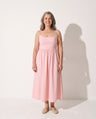 Adeline | Strappy Scoop Neck Evening Dresses Midi