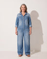 Juliette | Women Long Sleeve Wide Leg Casual Jumpsuit