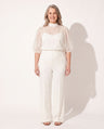 Theodora | Long Sleeve Wide Leg Jumpsuit Evening Occasion