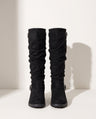 Flavie | Chunky Knee High Wide Fit Slouchy Boots