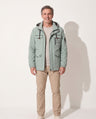 Benedict | Men Winter Puffer Jacket Coat Leather Hood