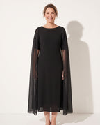 Elodie | Lace Long Sleeve Maxi Wedding Guest Dresses Winter — voorkant