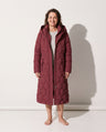 Bridget | Long Black Quilted Down Puffer Coat Longline Hood